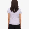 Camiseta orgánica de punto acanalado - Lavanda suave