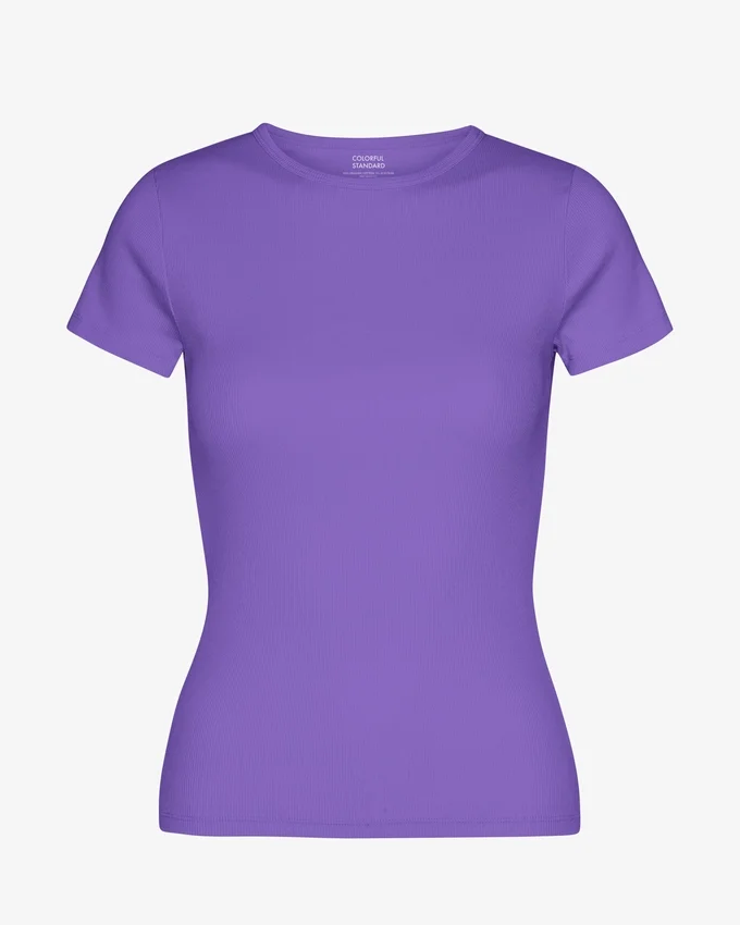 Camiseta orgánica de punto acanalado - Ultravioleta