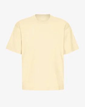 Camiseta orgánica de talla grande - Amarillo suave