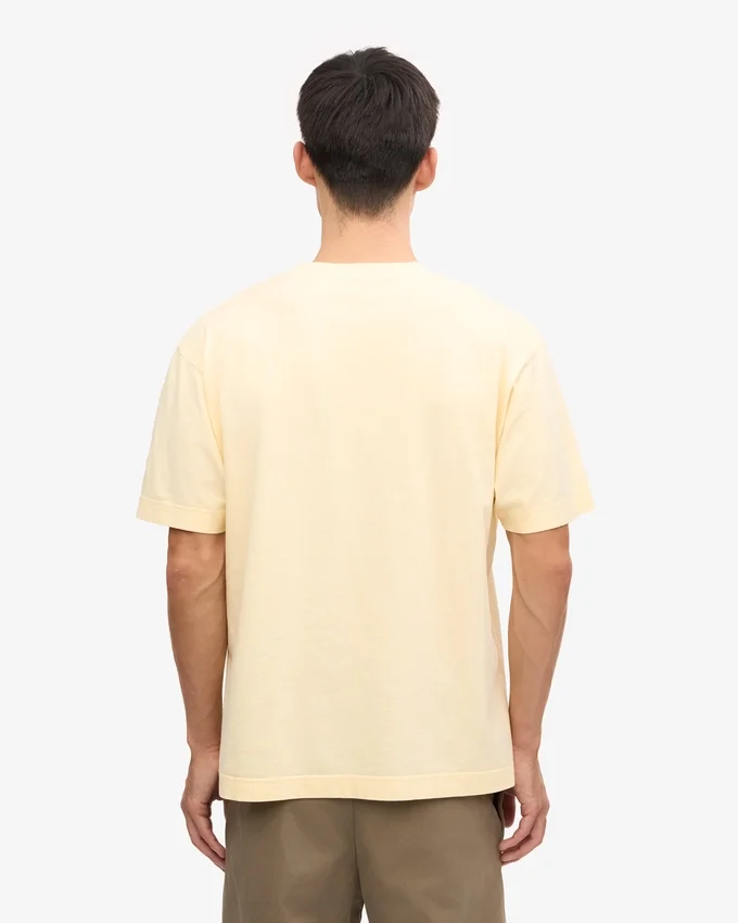 Camiseta orgánica de talla grande - Amarillo suave