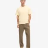 Camiseta orgánica de talla grande - Amarillo suave