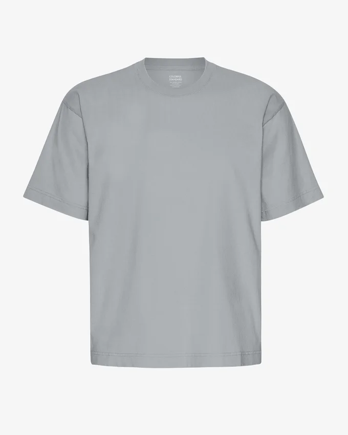 Camiseta orgánica de talla grande - Azul acero