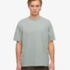 Camiseta orgánica de talla grande - Azul acero