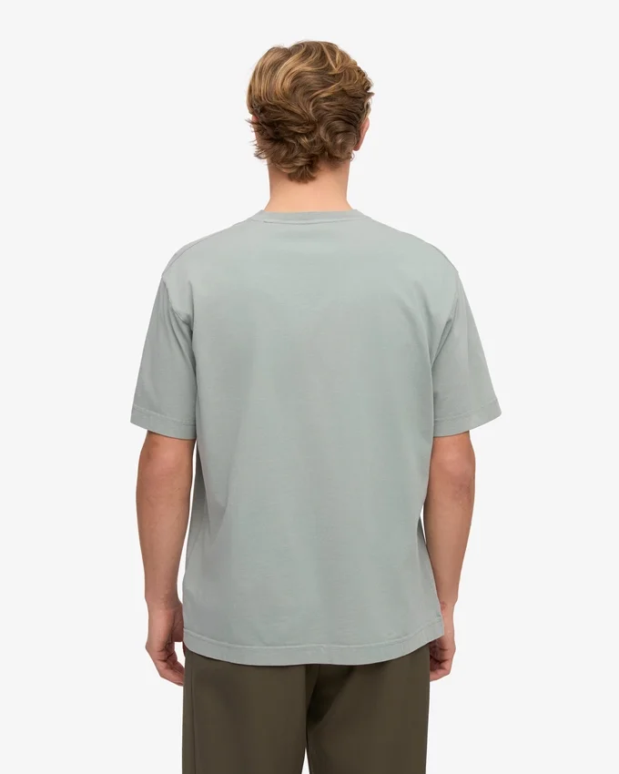 Camiseta orgánica de talla grande - Azul acero