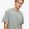 Camiseta orgánica de talla grande - Azul acero