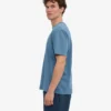 Camiseta orgánica de talla grande - Índigo descolorido