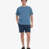 Camiseta orgánica de talla grande - Índigo descolorido