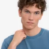 Camiseta orgánica de talla grande - Índigo descolorido