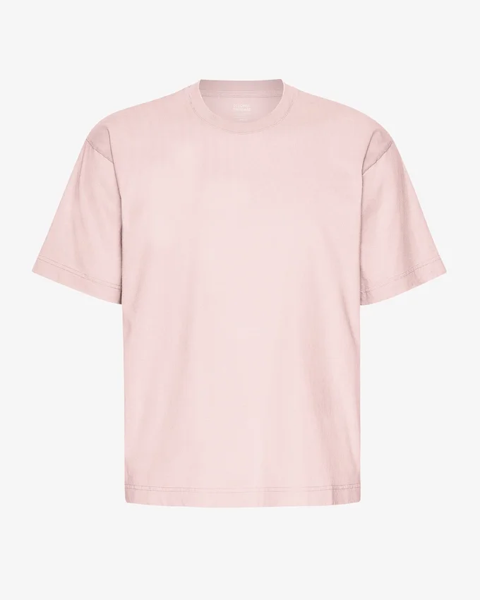 Camiseta orgánica de talle grande - Rosa deslavado
