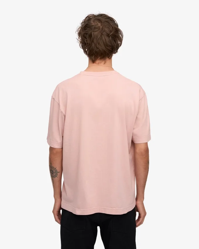 Camiseta orgánica de talle grande - Rosa deslavado