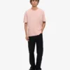 Camiseta orgánica de talle grande - Rosa deslavado