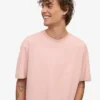 Camiseta orgánica de talle grande - Rosa deslavado