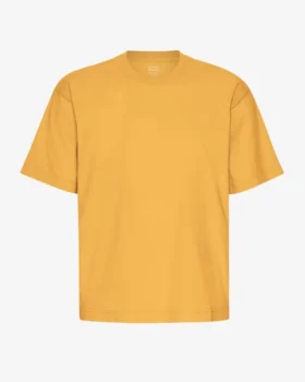 Camiseta orgánica oversize - Amarillo quemado
