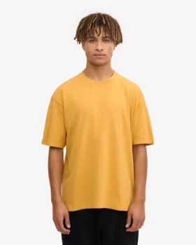 Camiseta orgánica oversize – Amarillo quemado