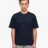 Camiseta orgánica oversize - Azul marino