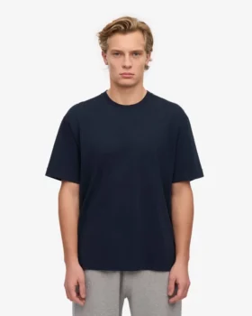 Camiseta orgánica oversize – Azul marino