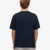 Camiseta orgánica oversize - Azul marino