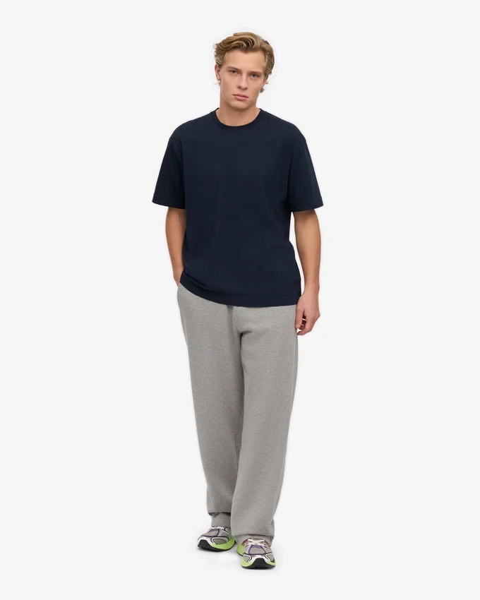 Camiseta orgánica oversize - Azul marino