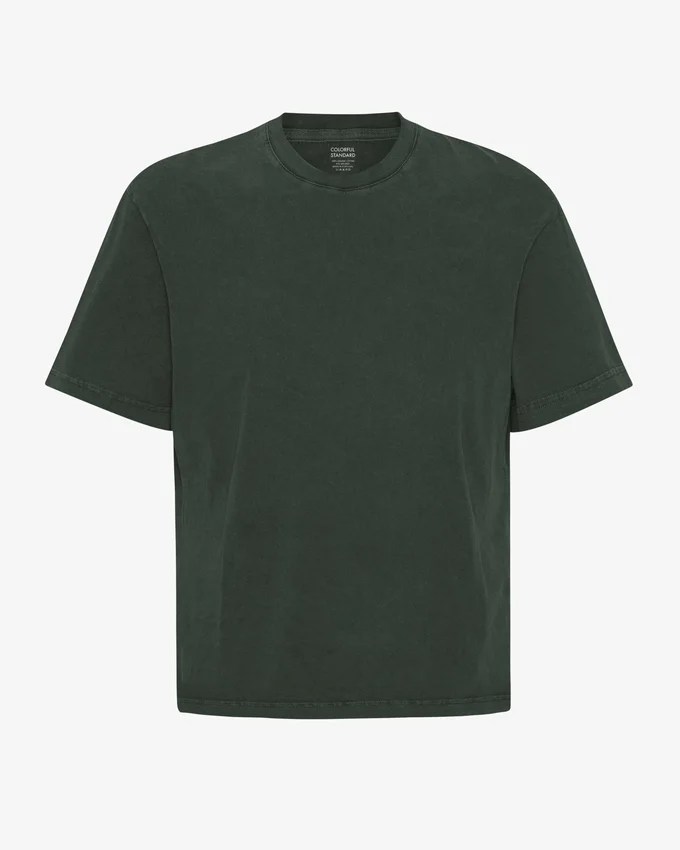 Camiseta orgánica oversize - Bosque de medianoche