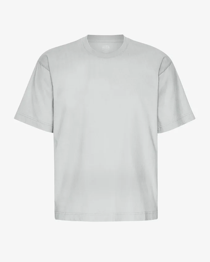 Camiseta orgánica oversize – Gris deslavado