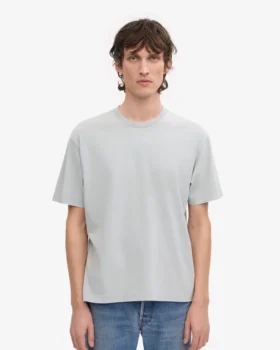 Camiseta orgánica oversize – Gris deslavado