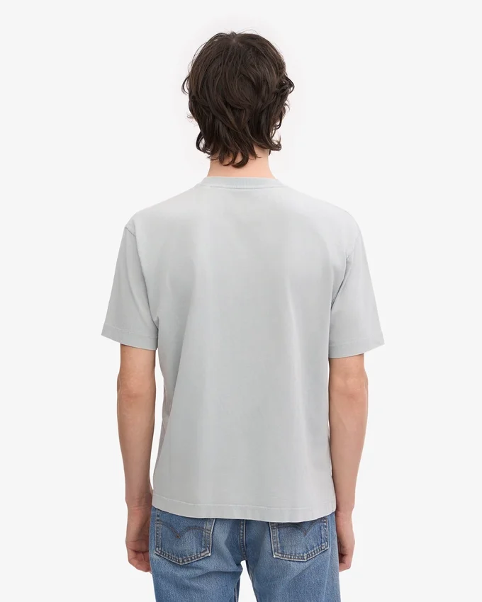 Camiseta orgánica oversize – Gris deslavado