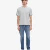 Camiseta orgánica oversize – Gris deslavado