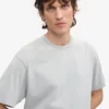 Camiseta orgánica oversize – Gris deslavado