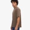 Camiseta orgánica oversize - Marrón cedro