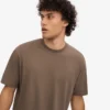 Camiseta orgánica oversize - Marrón cedro