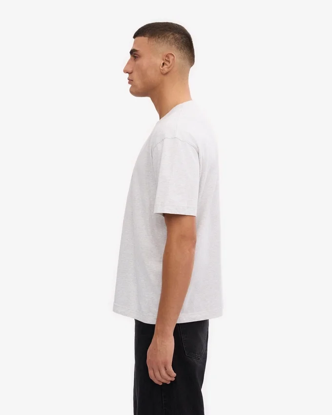 Camiseta orgánica oversize - Mezcla de colores nieve