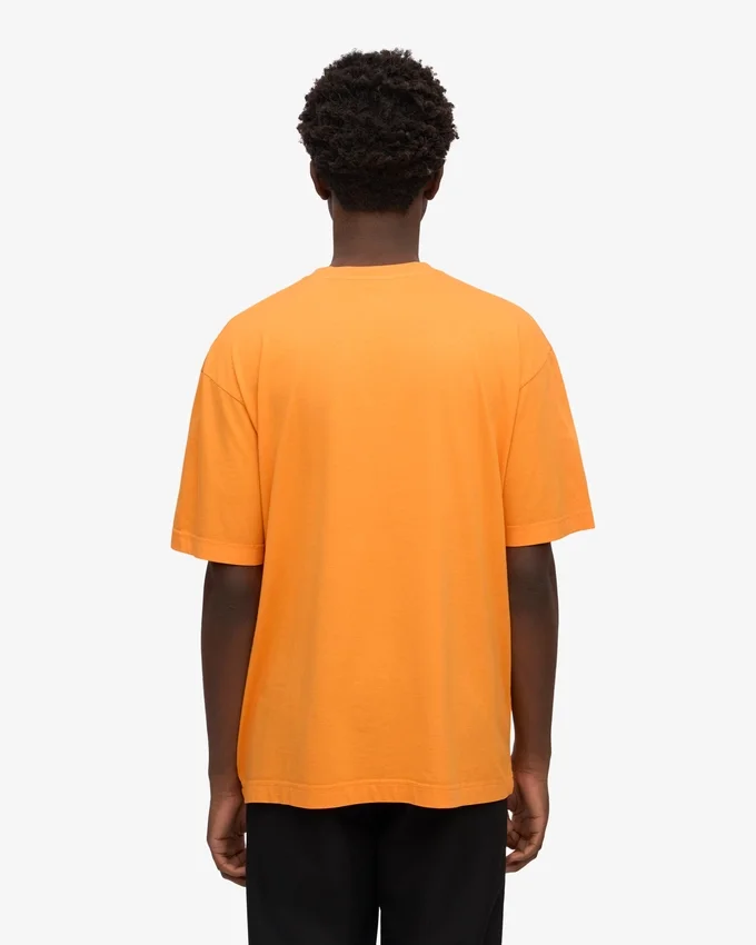 Camiseta orgánica oversize - Naranja soleado