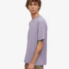Camiseta orgánica oversize - púrpura jade