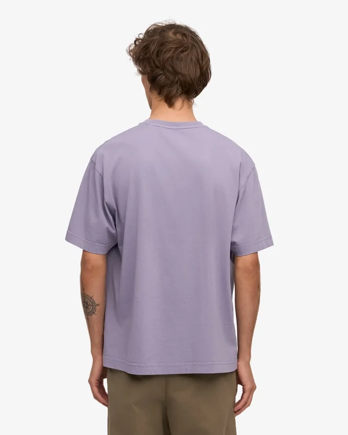 Camiseta orgánica oversize - púrpura jade