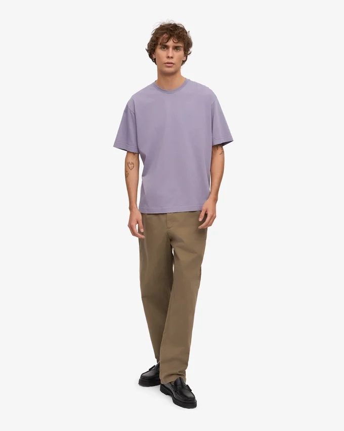 Camiseta orgánica oversize - púrpura jade