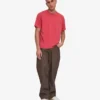 Camiseta orgánica oversize - Rojo deslavado