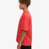 Camiseta orgánica oversize - Rojo mandarina
