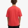 Camiseta orgánica oversize - Rojo mandarina