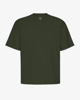 Camiseta orgánica oversize - Verde cazador