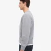 Cardigan de lana merino con cuello en V - Gris jaspeado