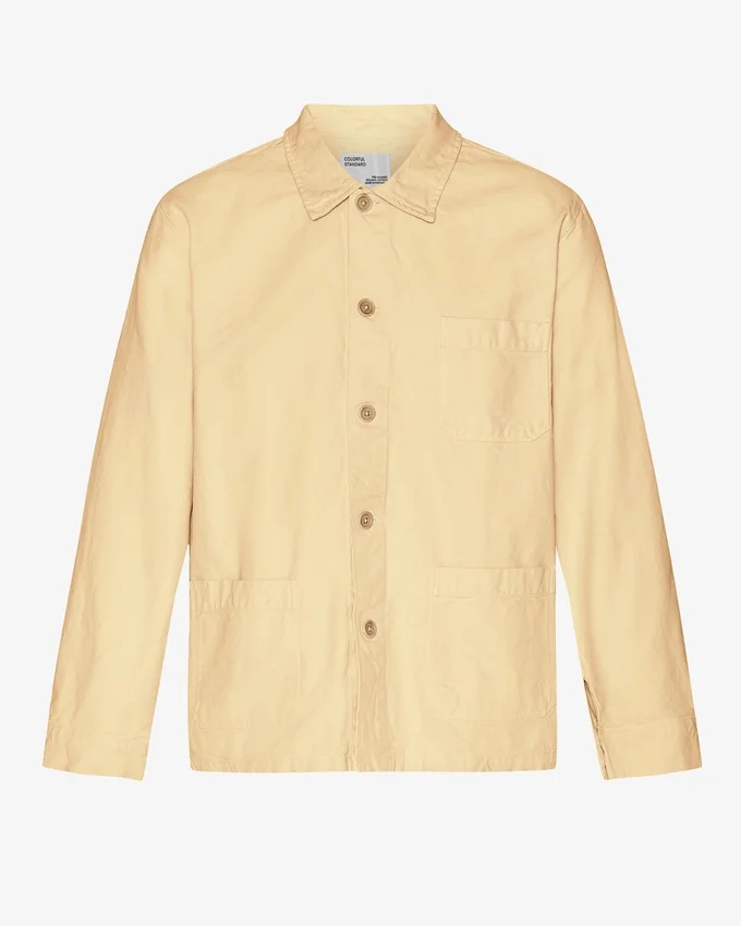 Chaqueta de trabajo orgánica - Amarillo suave