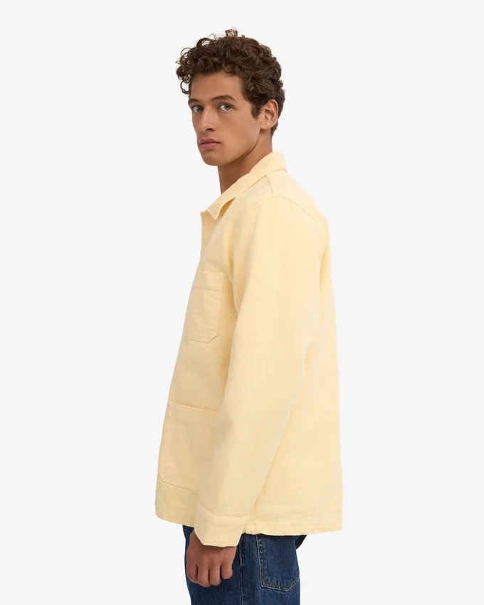 Chaqueta de trabajo orgánica - Amarillo suave