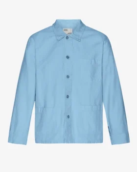 Chaqueta de trabajo orgánica - Azul mar