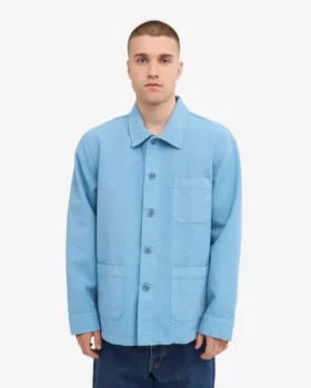 Chaqueta de trabajo orgánica – Azul mar