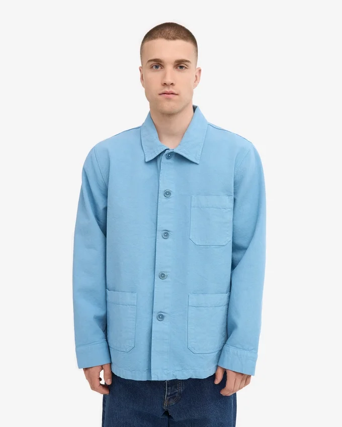 Chaqueta de trabajo orgánica - Azul mar