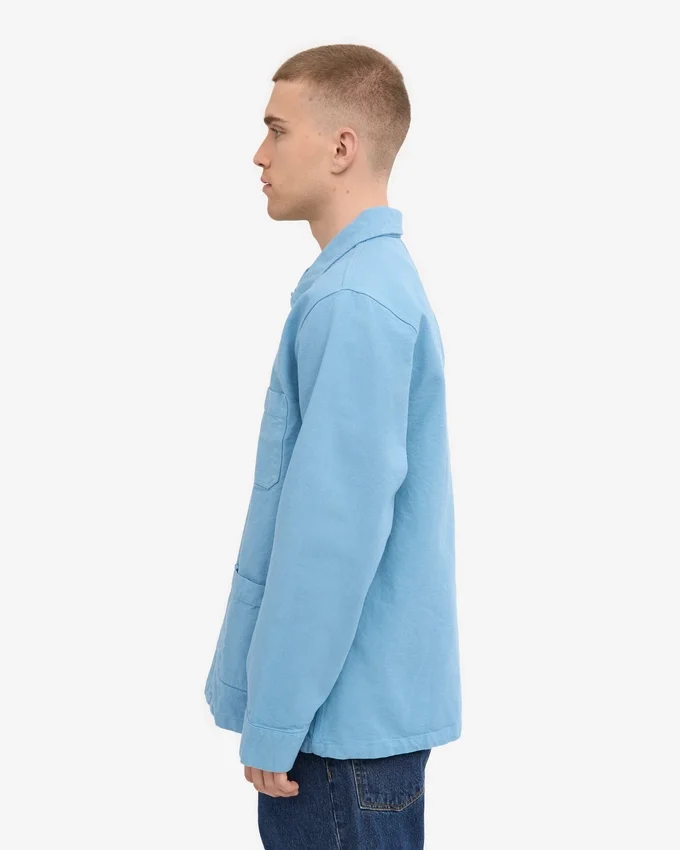 Chaqueta de trabajo orgánica - Azul mar