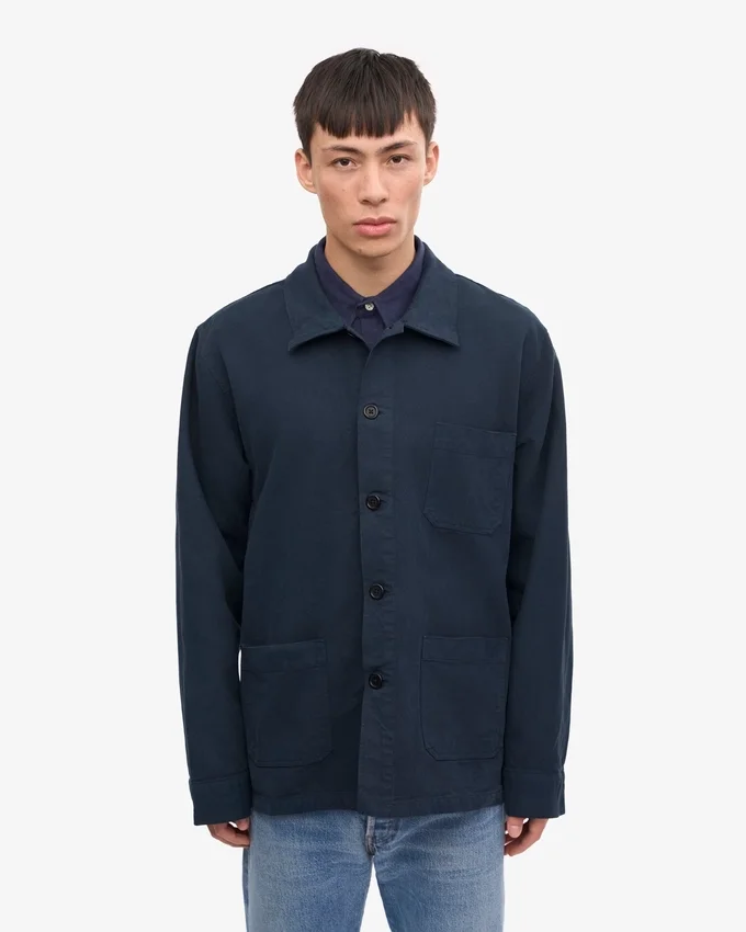 Chaqueta de trabajo orgánica - Azul marino
