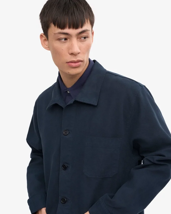 Chaqueta de trabajo orgánica - Azul marino