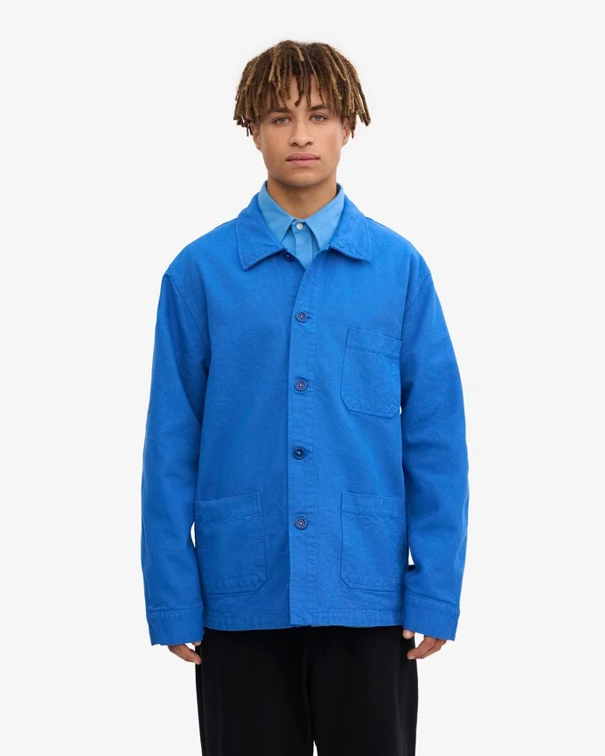 Chaqueta de trabajo orgánica - Azul Pacífico