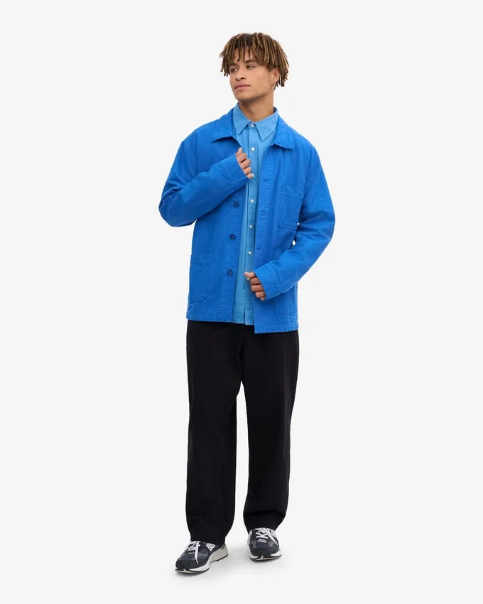Chaqueta de trabajo orgánica - Azul Pacífico